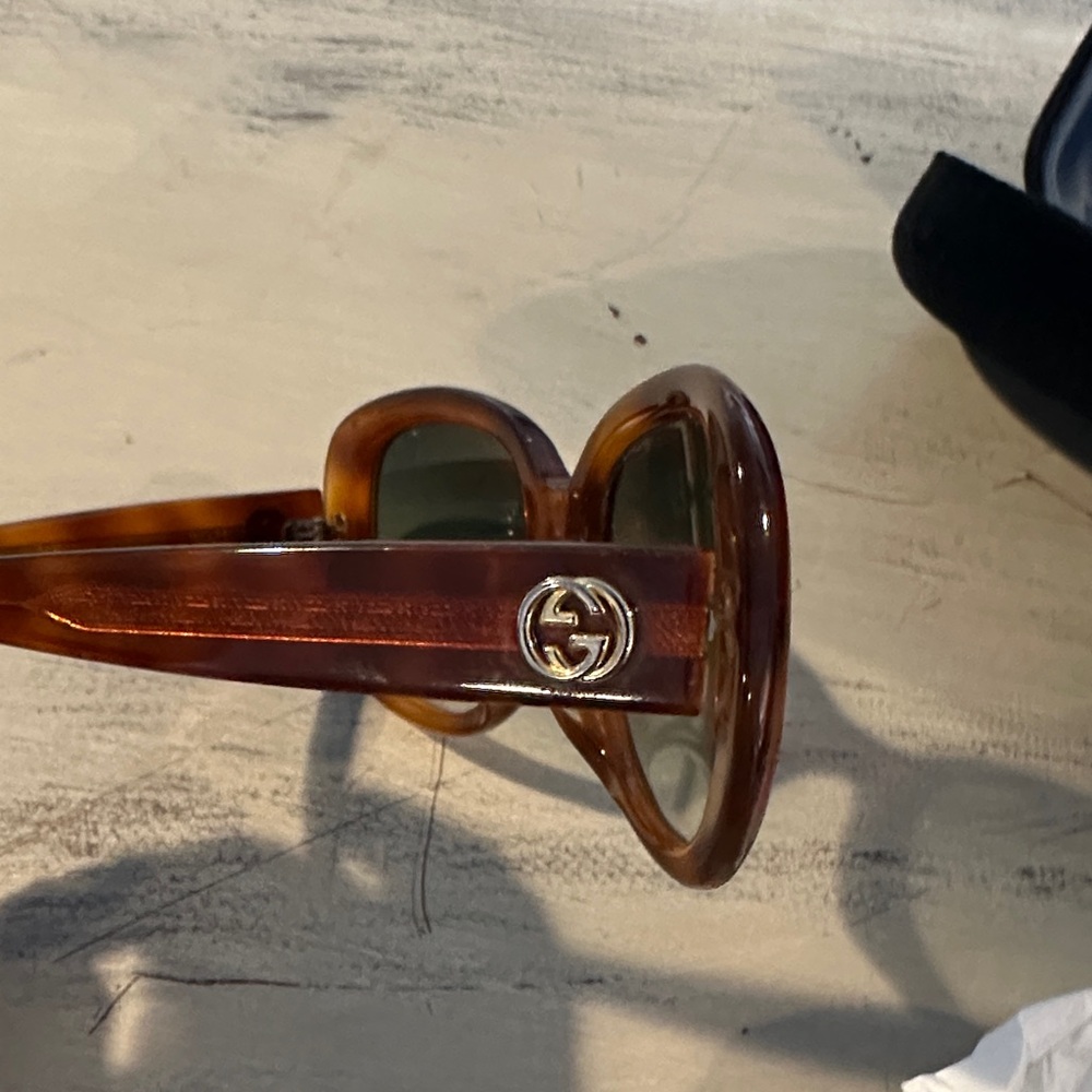 GUCCI Round Sunglasses GG0140SA Avana Green - Picture 8 of 10